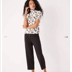 Frank and Oak Women's The Alice Straight Pant in Black Size 10 NWT